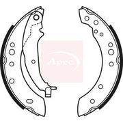 Apec Brake Shoe Set Axle Kit fits Mitsubishi Colt VI 2004-2012 1.1 1.3 1.5