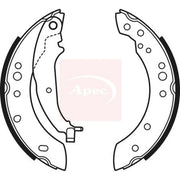 Apec Brake Shoe Set Axle Kit SHU749