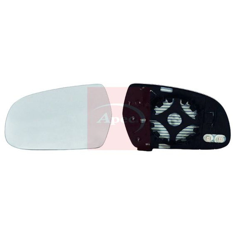 Apec Exterior Wing Mirror Glass Left fits Audi A3 2003-2013 1.2 1.4 1.6 1.8 2.0