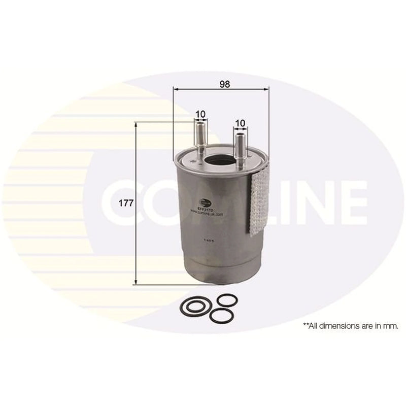 Comline Fuel Filter Element fits Renault Fluence 2013 on 1.6