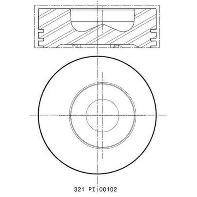 Mahle Piston Cylinder Bore = 100mm