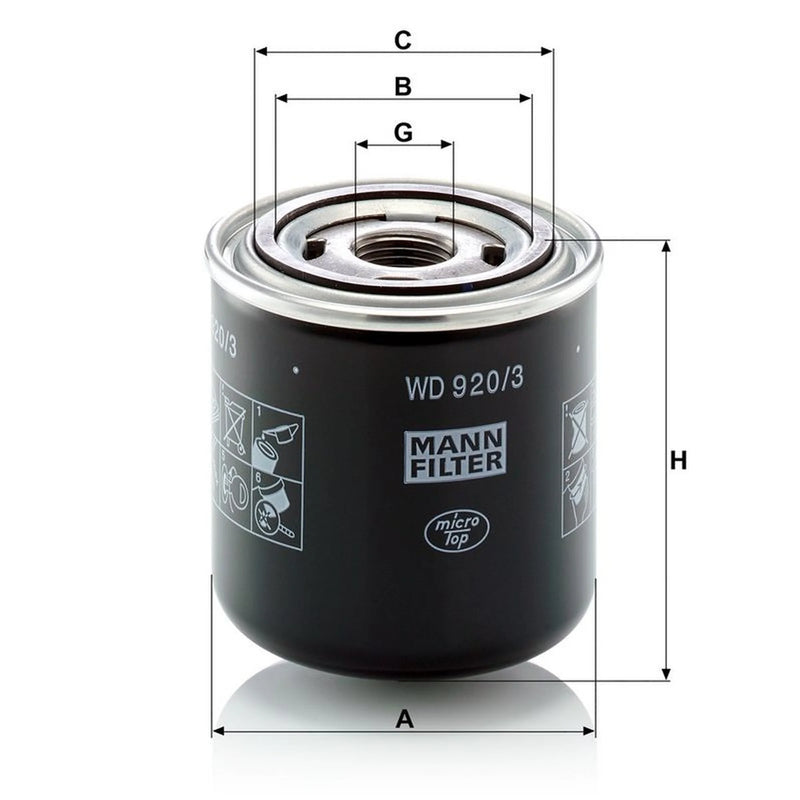 MANN-FILTER Hydraulic Oil Filter