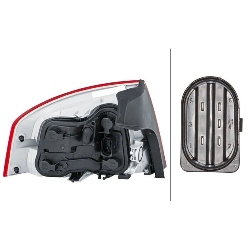 Hella Tail Light / Lamp P21W Right fits Audi A4 B7 2004-2008