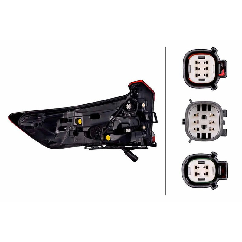 Hella Tail Light / Lamp LED Right fits Volvo C40 2021-2024