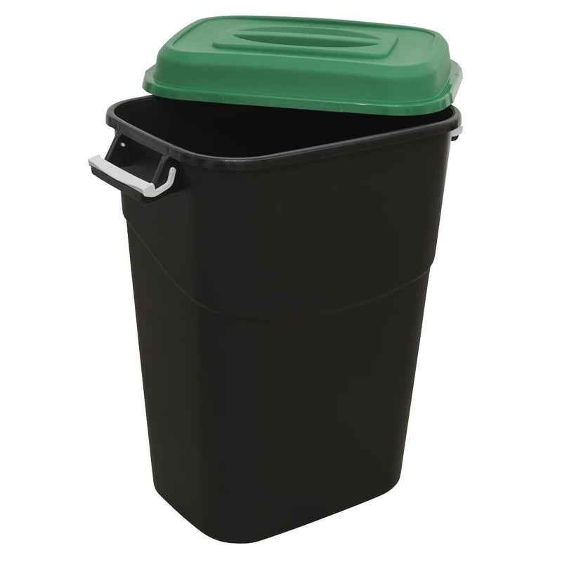 Sealey Refuse/Storage Bin 95L Green BM95G Sealey - Dynamic Drive