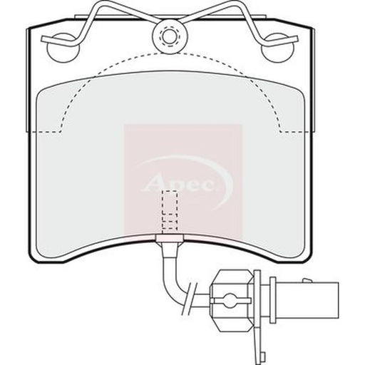 Apec Front Brake Pad Set PAD1146