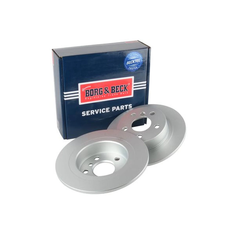 Borg & Beck Rear Brake Solid Discs & Pads fits Mini Mini 2020 on