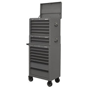 Superline Pro Superline PRO Topchest 5 Drawer - Grey/Black AP26059TG Superline Pro - Dynamic Drive