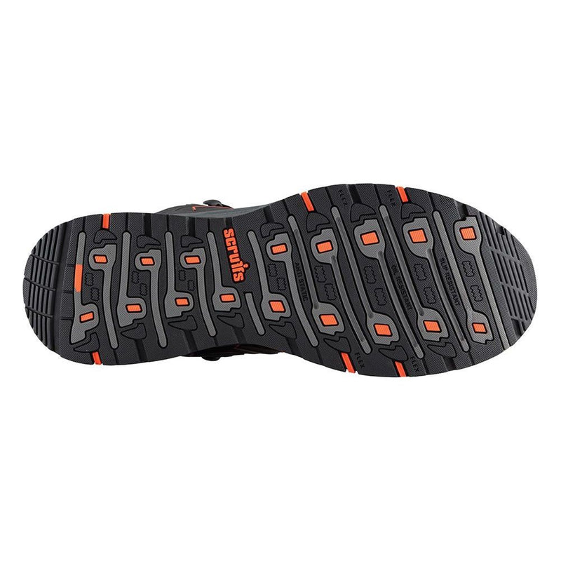 Scruffs Glide Safety Boot Black / Orange Size 10 / 44 Scruffs - Dynamic Drive