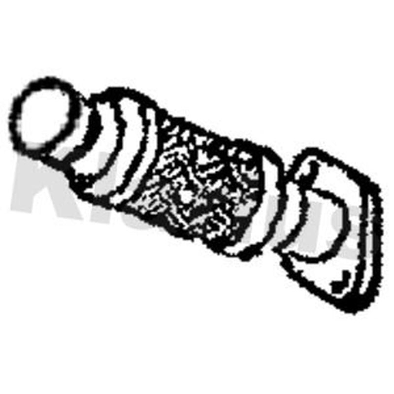 Klarius Exhaust Pipe OD fits Ford B-Max 2012-2017 1.4 1.6