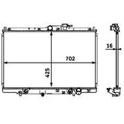 Mahle Engine Radiator fits Honda Shuttle 1994-2004 2.2 2.3