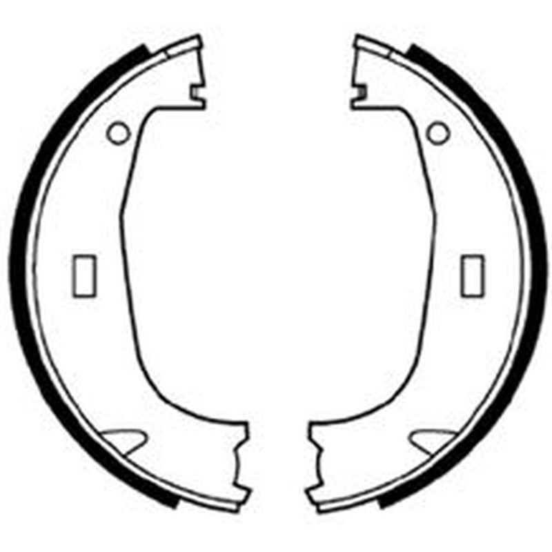 Abtex Brake Shoe Set Axle Kit fits BMW 3 1990-1999