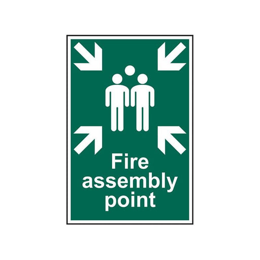 Scan Fire Assembly Point - PVC Sign 200 x 300mm Scan - Dynamic Drive