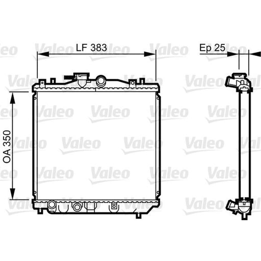 Valeo Engine Radiator 731677