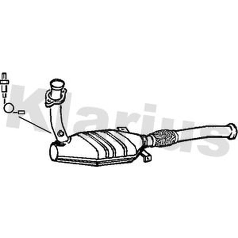 Klarius Catalyst Type Approved With Pipe Front fits Renault Clio 1998-2005 1.6