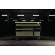 Draper BUNKER Workbench Roller Tool Cabinet, 10 Drawer, 56", Green 08236 Draper - Dynamic Drive