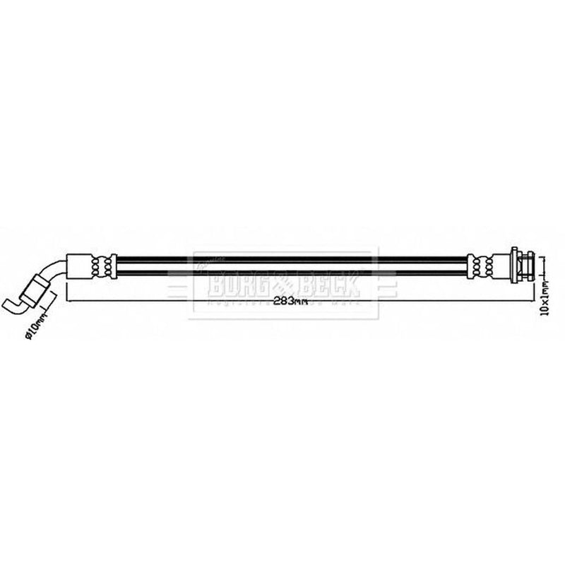 Borg & Beck Brake Hydraulic Hose Line Rear Right BBH8189