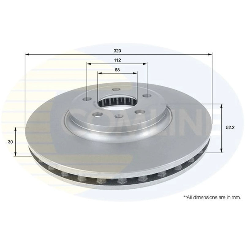 Comline Front & Rear Brake Discs & Pads fits Audi Q5 2008-2017 2.0 3.0