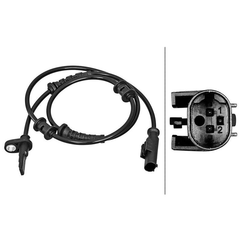 Hella ABS Wheel Speed Sensor Rear fits Citroën Relay III 2006-2023 2.0 2.2 3.0