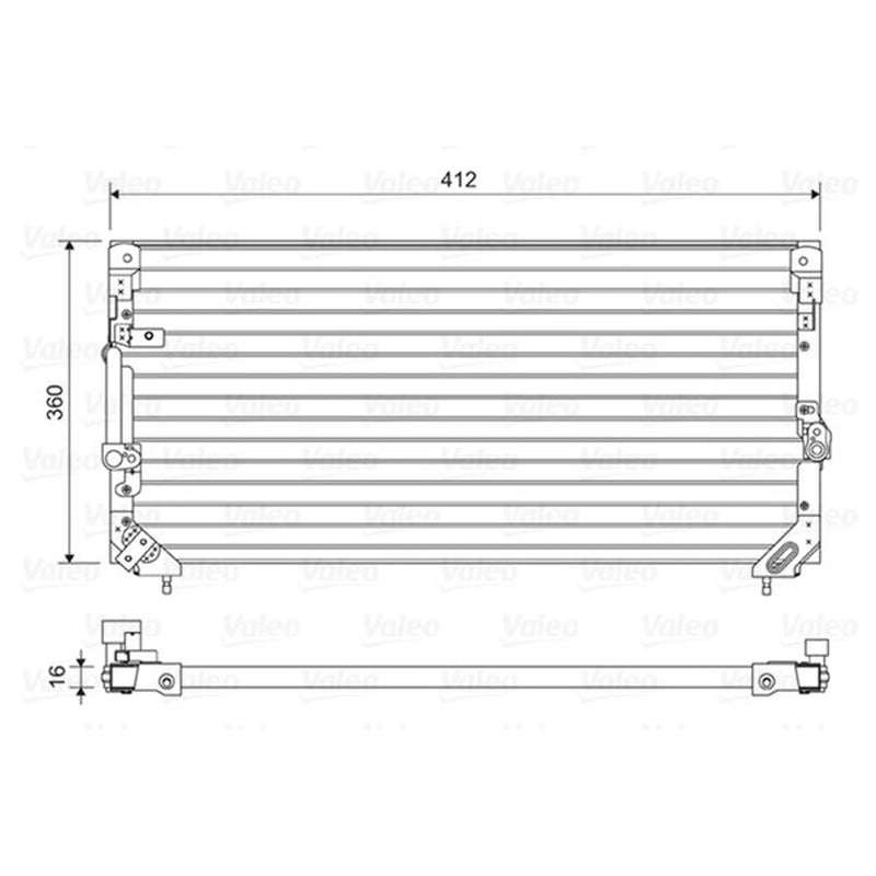 Valeo Air Conditioning Condenser 814495