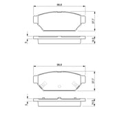 Bosch Front & Rear Pads fits Mitsubishi Carisma 1995-2006 1.8