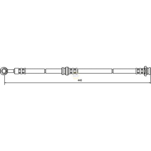 NAPA Brake Hydraulic Hose Line Front NBH1305