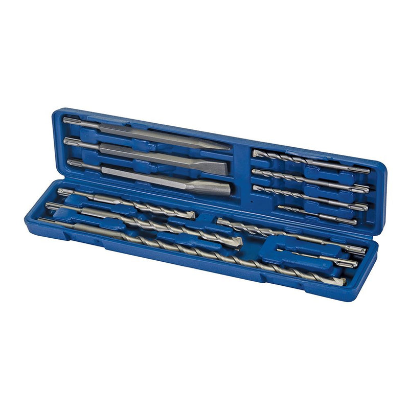 Silverline SDS Plus Masonry Drill & Steel Set 12pce 12pce Silverline - Dynamic Drive