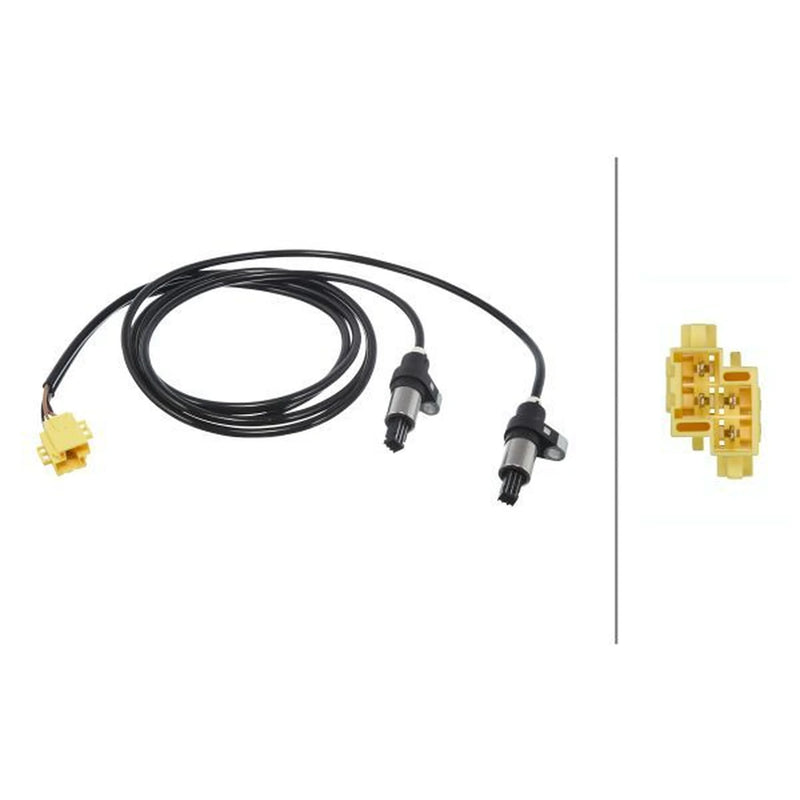 Hella ABS Wheel Speed Sensor Rear fits Volvo 850 1991-1997 2.0 2.3 2.4 2.5
