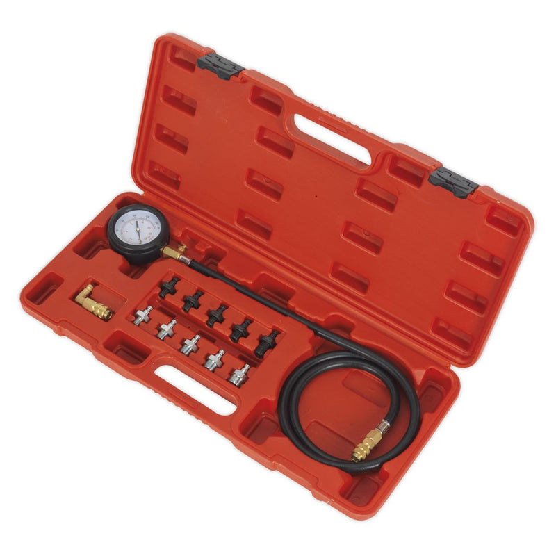 Sealey Oil Pressure Test Kit 12pc VSE203 Sealey - Dynamic Drive