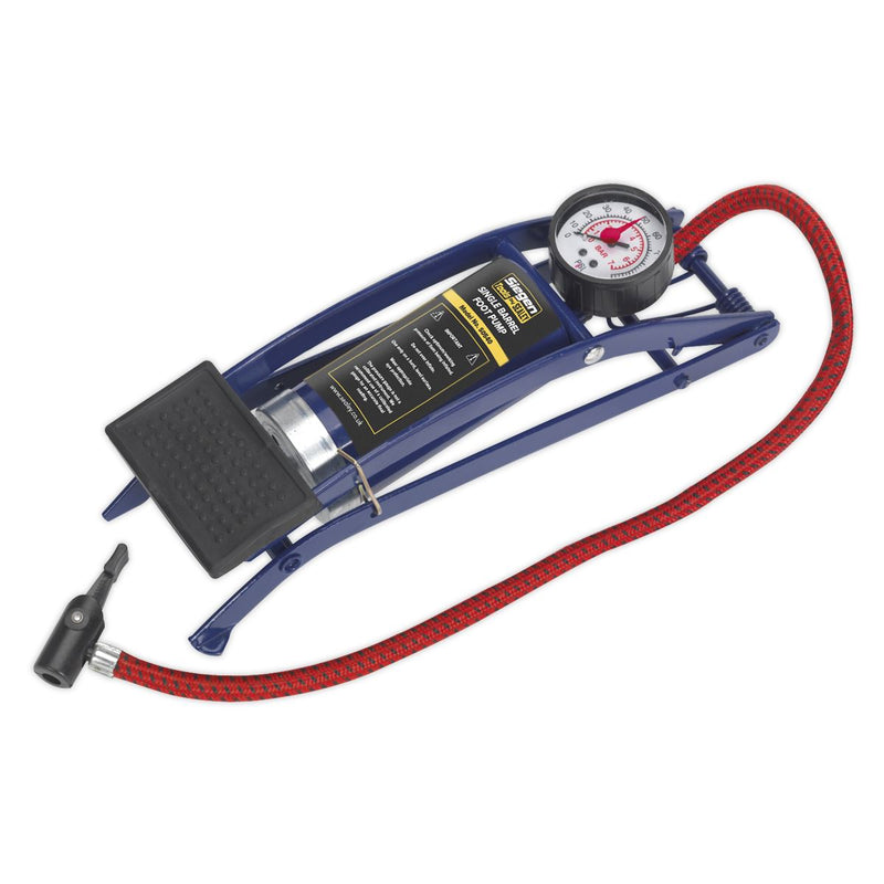 Seigen by Sealey Foot Pump Single Barrel S0540 Seigen by Sealey  - Dynamic Drive