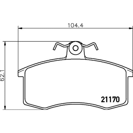 DON Front Brake Pad Set fits Lada 110 1995-2005 1.5
