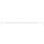 Juratek Brake Hydraulic Hose Line outer JBH1628