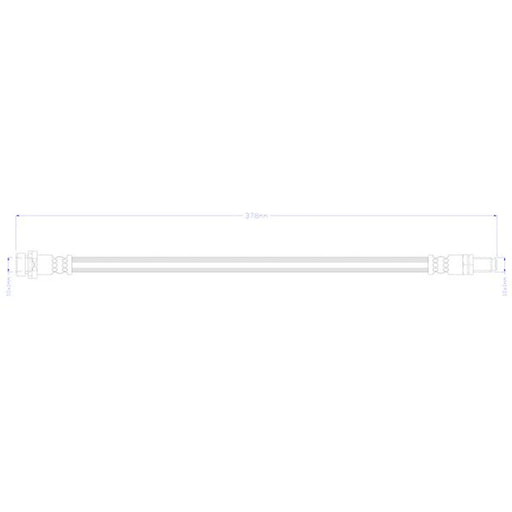 Juratek Brake Hydraulic Hose Line outer JBH1628