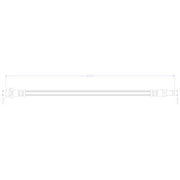 Abtex Brake Hydraulic Hose Line Rear fits Ford Tourneo Custom V362 Bus 2012-2023