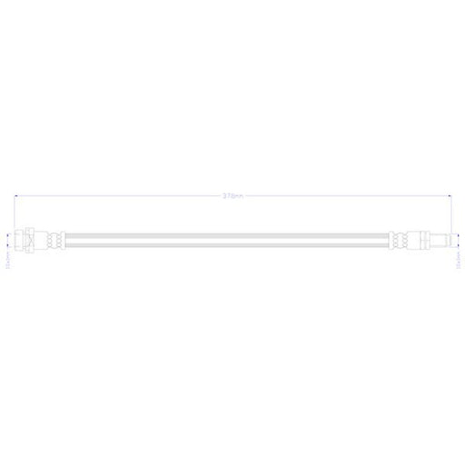 Abtex Brake Hydraulic Hose Line Rear fits Ford Tourneo Custom V362 Bus 2012-2023