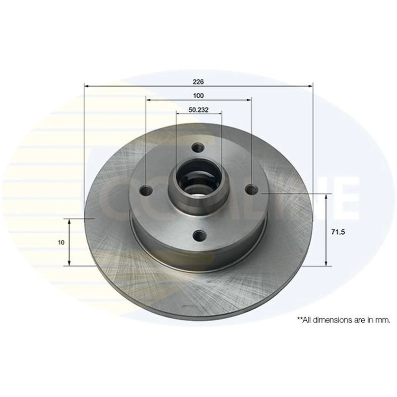 Comline Front & Rear Brake Discs & Pads fits VW Golf 1992-1999 1.6 1.8 1.9
