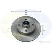 Comline Front & Rear Brake Discs & Pads fits VW Polo III 1996-1999 1.4