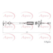 Apec Clutch Control Cable Pull fits Peugeot 206 1998-2012 1.1 1.4 1.6