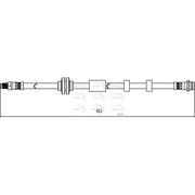 Apec Brake Hydraulic Hose Line Front HOS4117