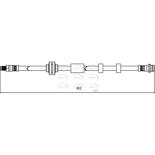 Apec Brake Hydraulic Hose Line Front HOS4117