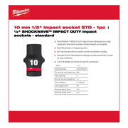 Milwaukee Hex Socket Shw 1/2 Std 10mm-1Pc 4932480304 Milwaukee - Dynamic Drive