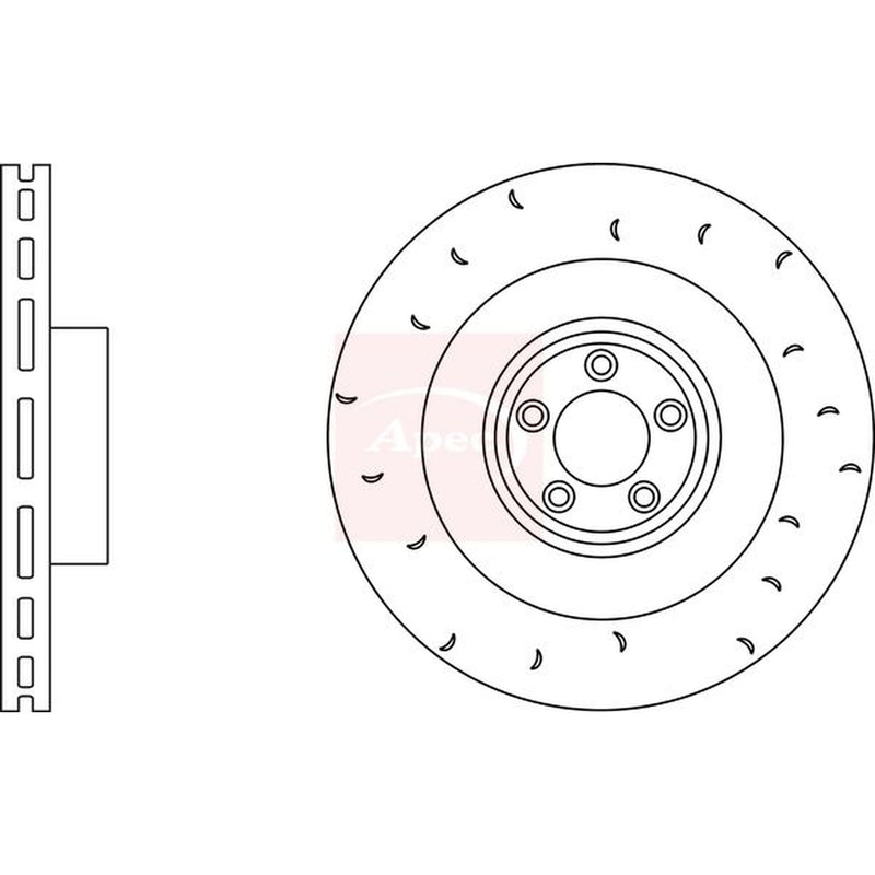 Apec 2 x / Brake Discs fits Jaguar Xk II 2006-2014 4.2 5.0