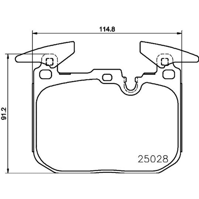 Mintex Front Brake Pad Set fits BMW 2 2015-2021