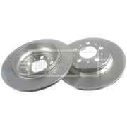 Borg & Beck Rear Brake Solid Discs & Pads fits Volvo S70 1999-2000 2.4