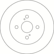 Abtex Rear Brake Solid Discs & Pads fits Toyota Yaris/Vitz 2005-2011 1.0