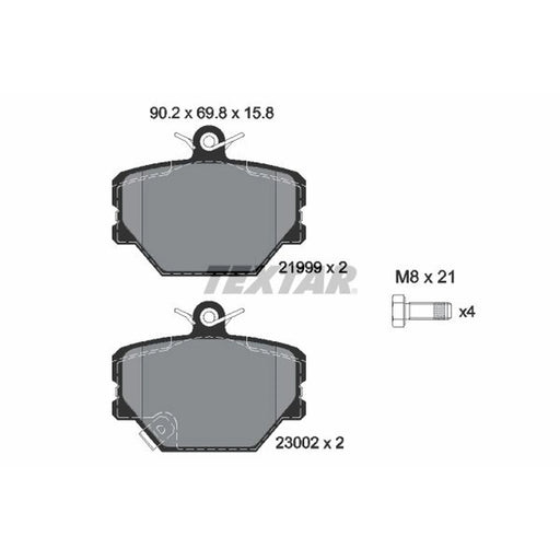 Textar Front Brake Pad Set 2199901