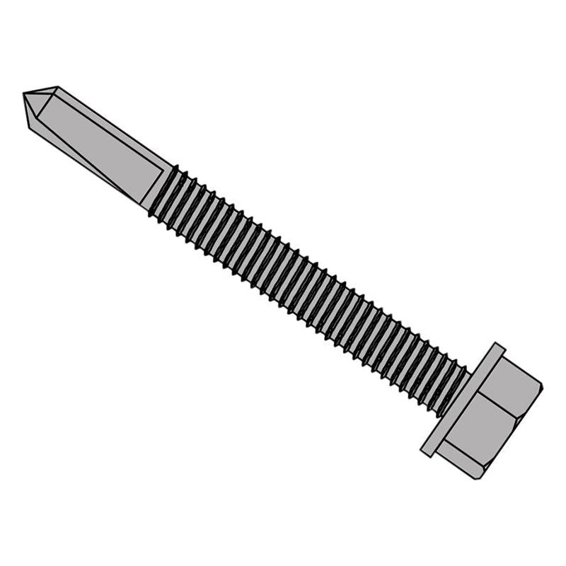 Forgefix TechFast Roofing Sheet to Steel Hex Screw No.5 Tip 5.5 x 100mm Box 100 ForgeFix - Dynamic Drive