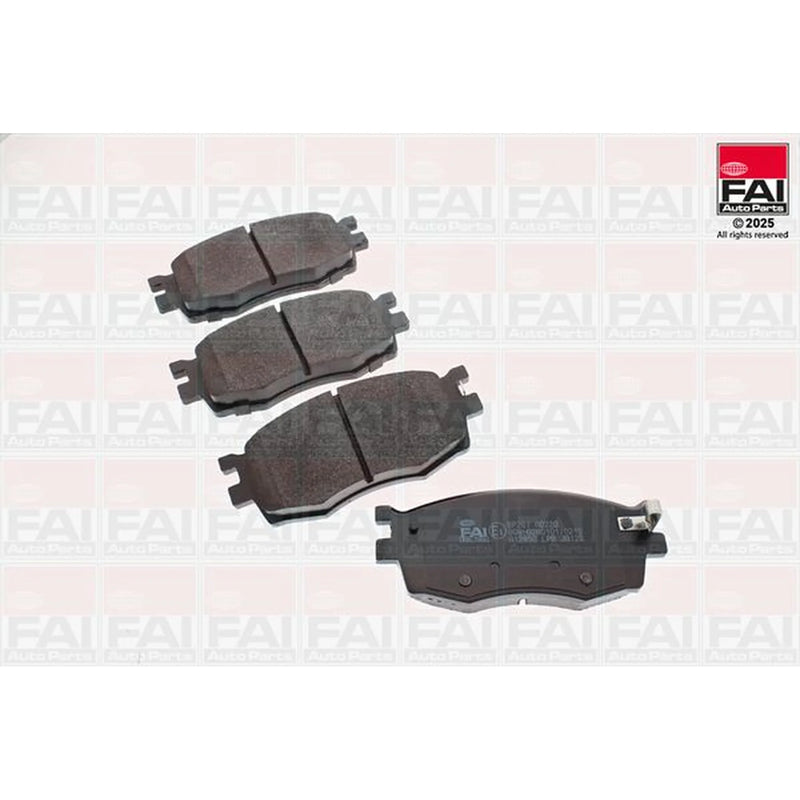 FAI Front Brake Pad Set fits Hyundai Accent III 2005-2010 1.4 1.5 1.6