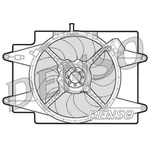 Denso Engine Cooling Fan fits Alfa Romeo 147 2003-2010 1.9