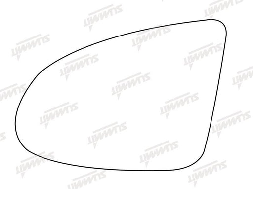 Summit Stick-On Standard Mirror Glass fits Audi A2 LHS Summit - Bars 4 Cars
